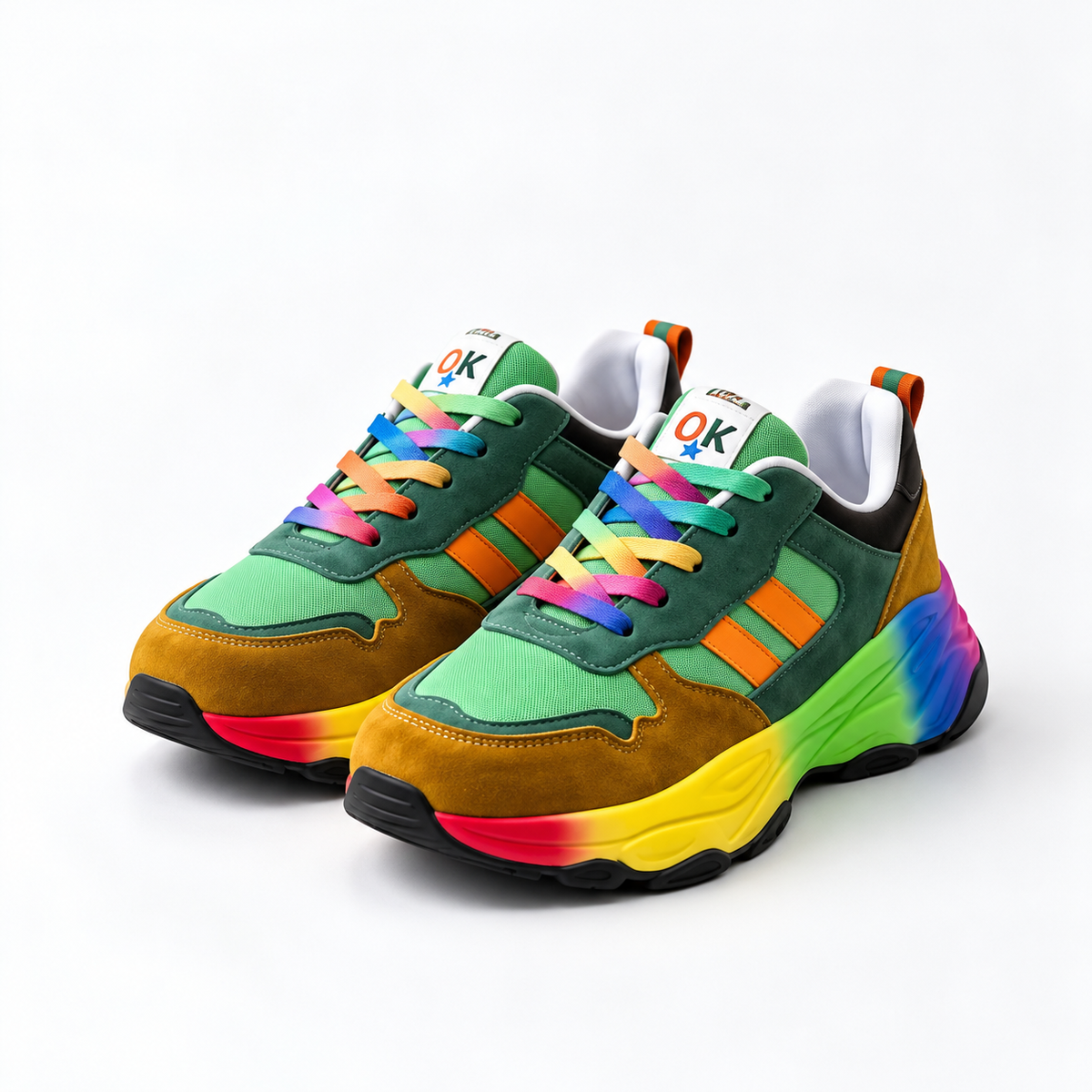 JHEYVA Arcoíris™ – Zapatillas Multicolor