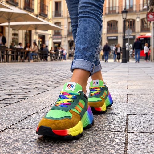 JHEYVA Arcoíris™ – Zapatillas Multicolor