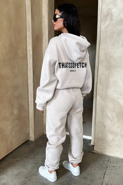 Sudadera con capucha - Hueso