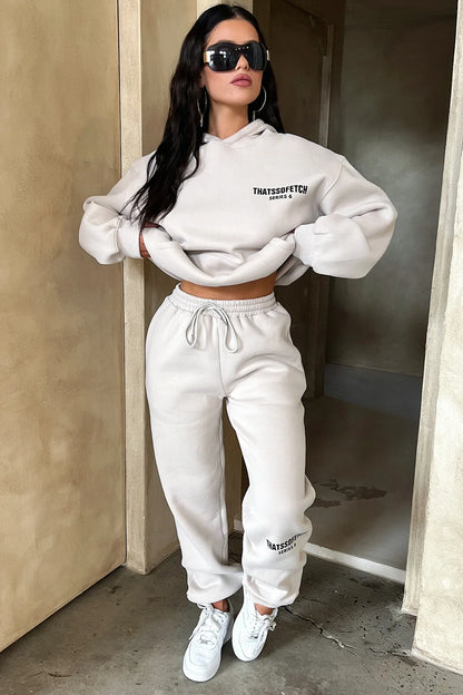 Sudadera con capucha - Hueso