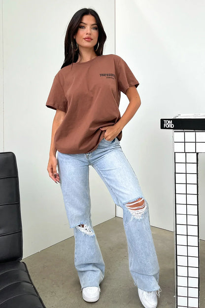 Camiseta - Marrón